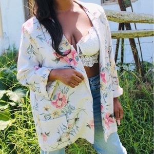 Vintage 1980’s Floral Blazer
